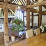 Cowshot Manor barn-dining area