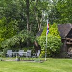 Cowshot Manor barn-outside view of the patio